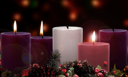 Rose candle large PM