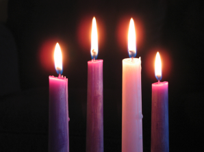 four candles of Advent2020 11 27 at 8.43.40 PM