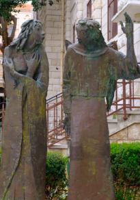 In courtyard of the basilica Nazareth2020 12 07 at 1.19.15 PM